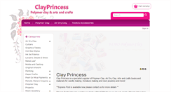Desktop Screenshot of clayprincess.com.au
